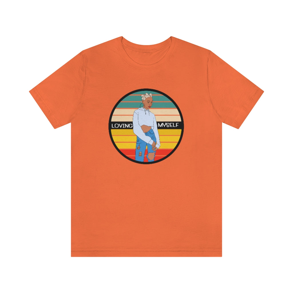 LOVING MYSELF T-SHIRT-T-Shirt-Orange-S-mysticalcherry