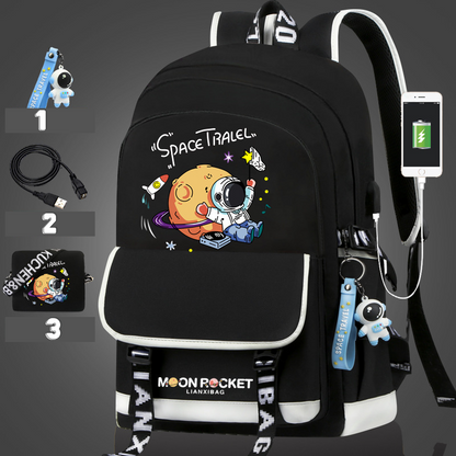 Living that School Life Backpack-backpack-black5-mysticalcherry