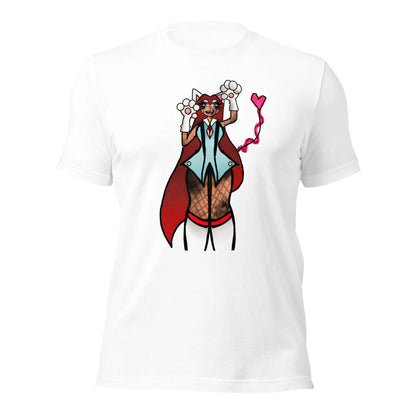 LizBeth Neko Anime Crewneck T-shirt-T-Shirt-White-XS-mysticalcherry