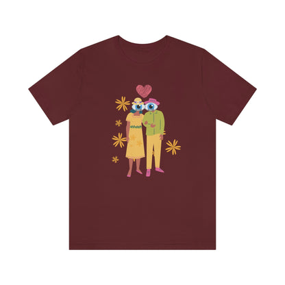 Love Graphic T-Shirt-T-Shirt-Maroon-S-mysticalcherry