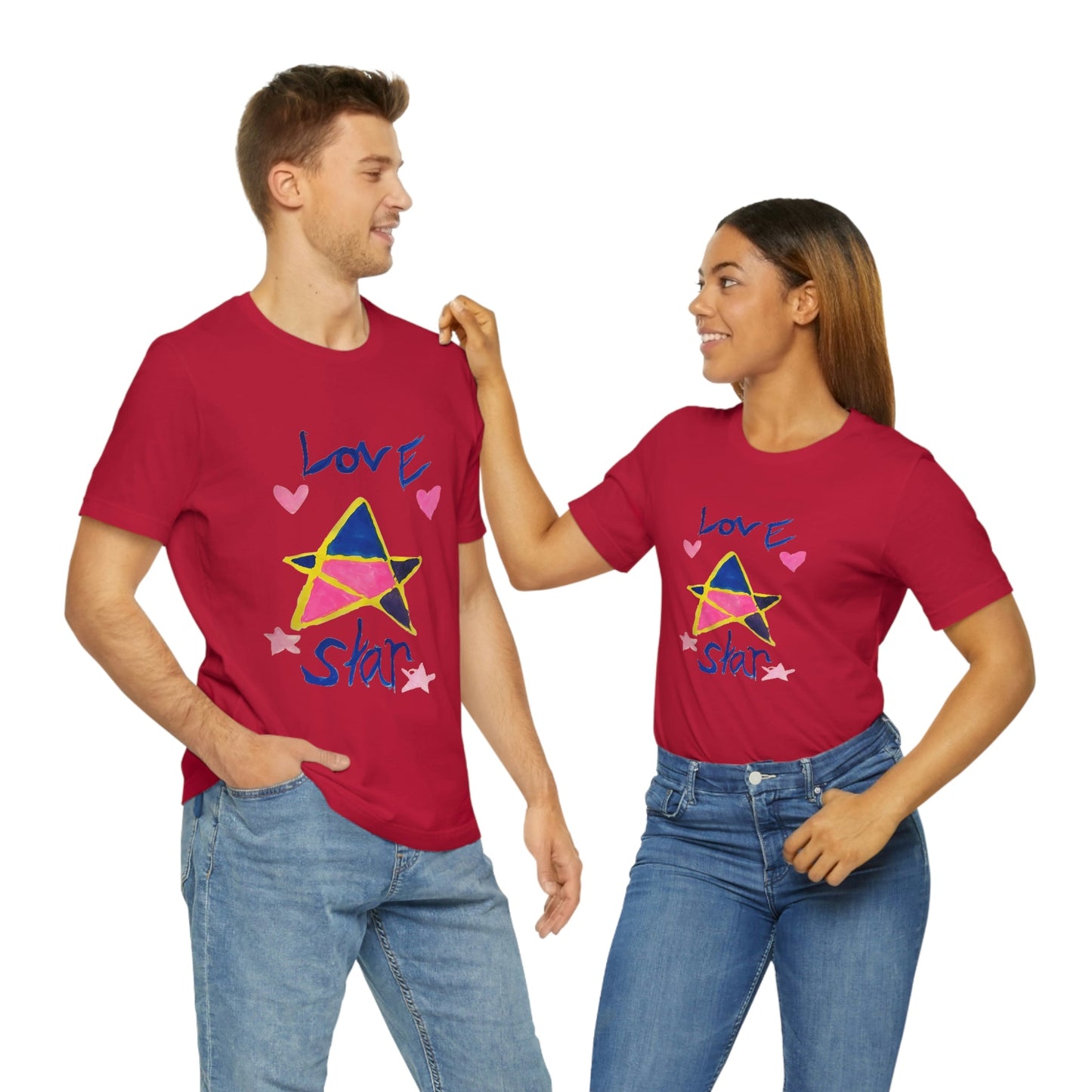 Love Star Graphic T-Shirt-T-Shirt-mysticalcherry