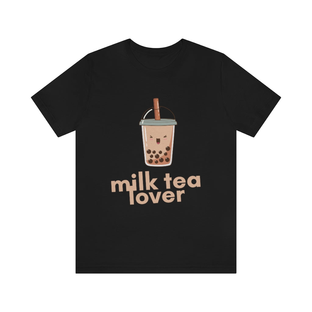 MILK TEA LOVER T-SHIRT-T-Shirt-Black-S-mysticalcherry