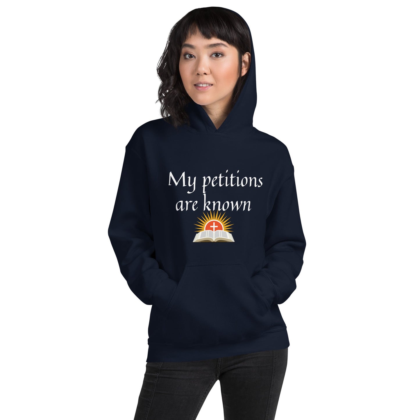 MY PETITIONS ARE KNOWN HOODIE-HOODIE-Navy-S-mysticalcherry