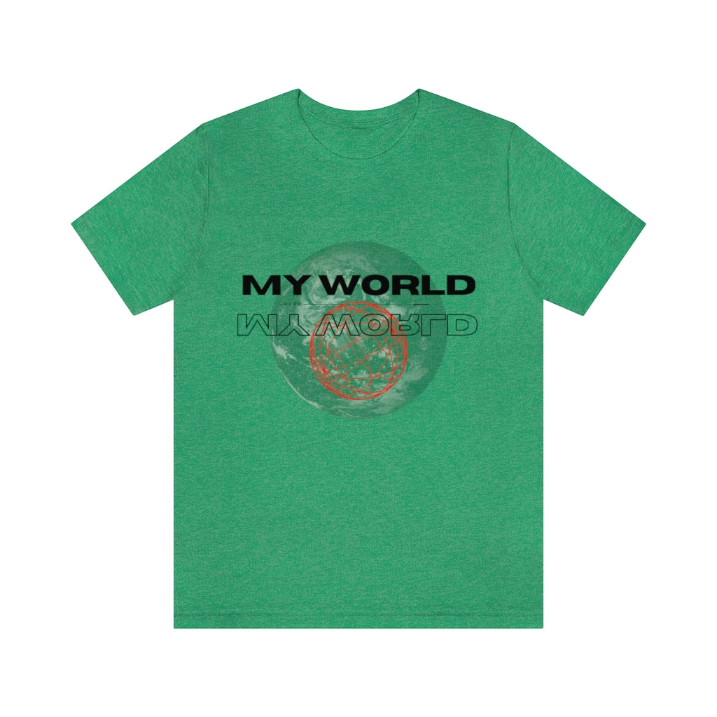 MY WORLD UPSIDE DOWN T-SHIRT-T-Shirt-Heather Kelly-S-mysticalcherry