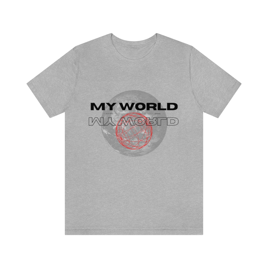 MY WORLD UPSIDE DOWN T-SHIRT-T-Shirt-Athletic Heather-S-mysticalcherry