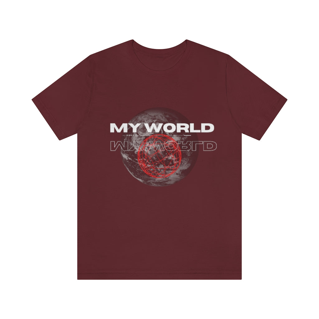 MY WORLD UPSIDE DOWN T-SHIRT-T-Shirt-Maroon-S-mysticalcherry