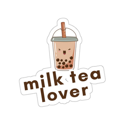 Milk Tea Lover Quote Kiss-Cut Stickers-Paper products-2" × 2"-White-mysticalcherry
