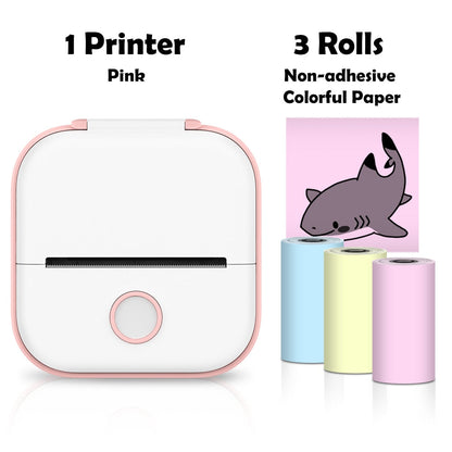 Mini Portable Thermal Printer-Mini Portable Thermal Printer-Pink 2-Imported-mysticalcherry