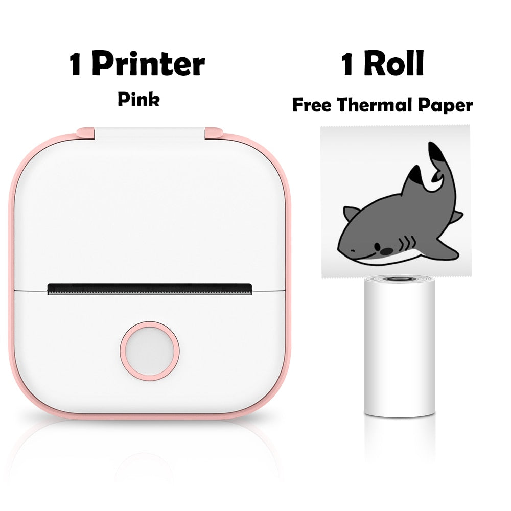 Mini Portable Thermal Printer-Mini Portable Thermal Printer-Pink Printer-Imported-mysticalcherry