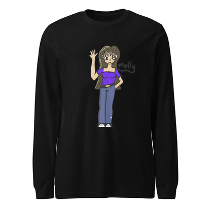 Molly Long Sleeve Tee-long sleeve shirt-Black-XS-mysticalcherry