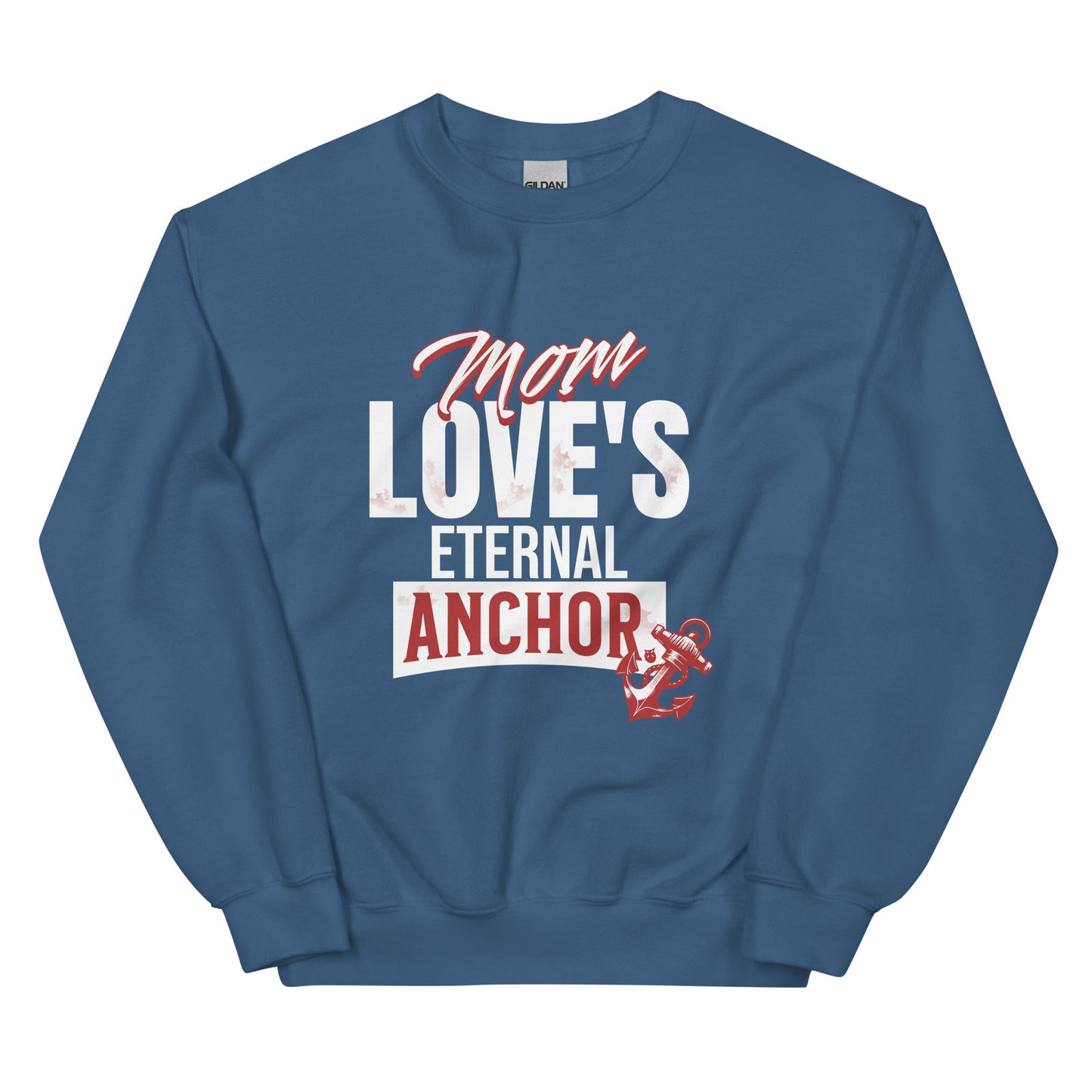 Mom Love's Eternal Anchor Sweatshirt-Indigo Blue-S-mysticalcherry