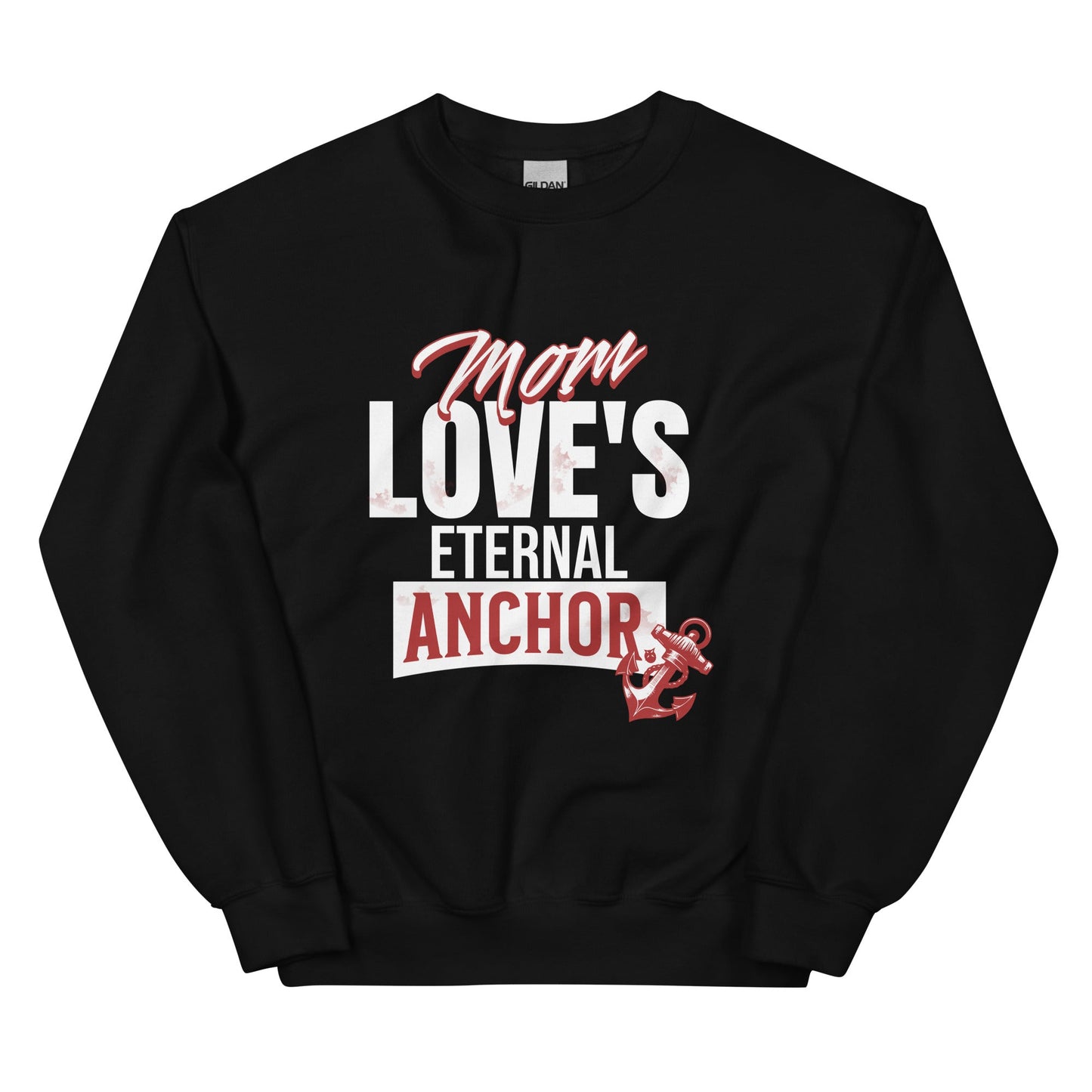Mom Love's Eternal Anchor Sweatshirt-Black-S-mysticalcherry