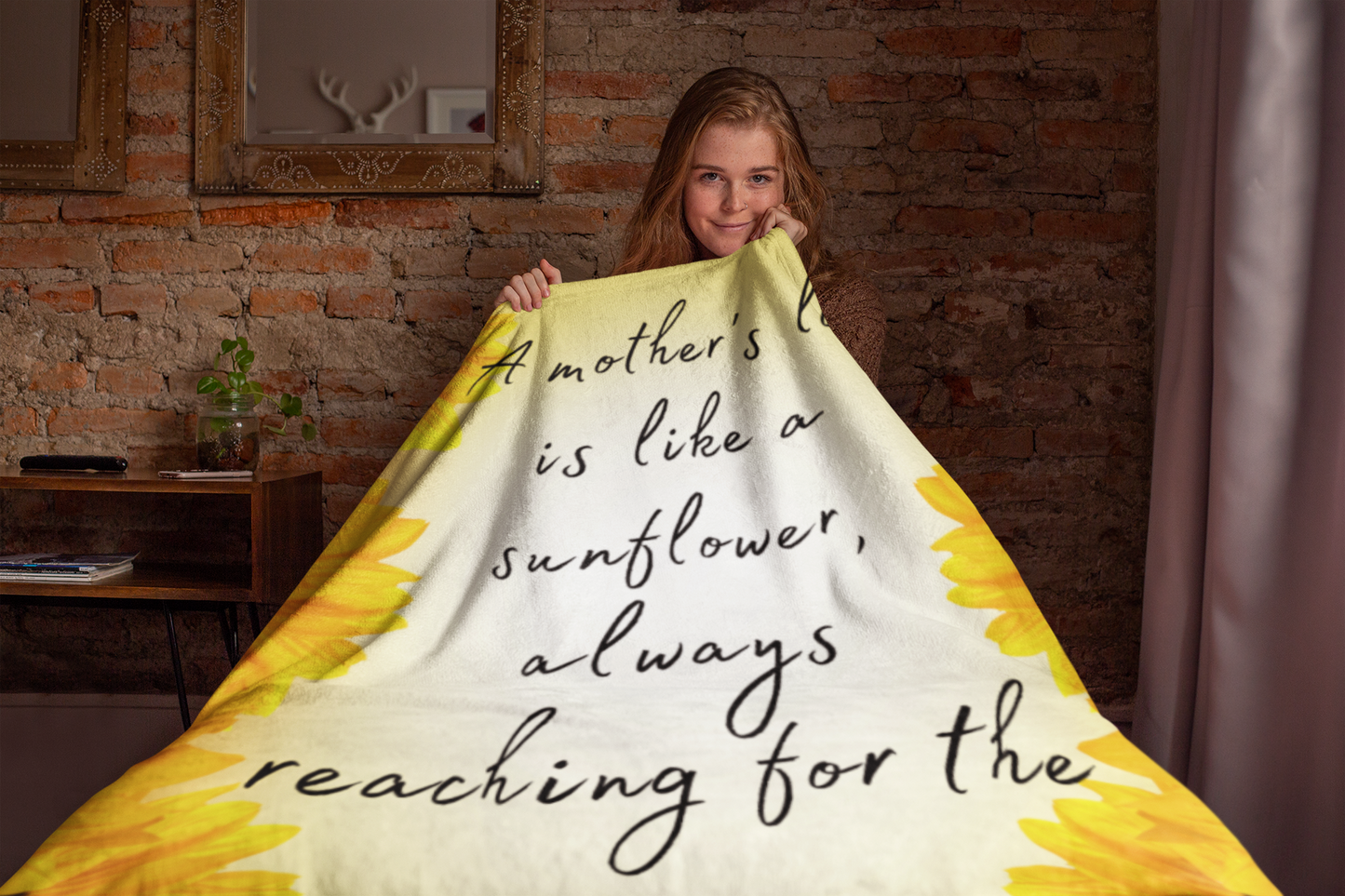 Mom Massage & Letter Throw Blanket-THROW BLANKET-mysticalcherry