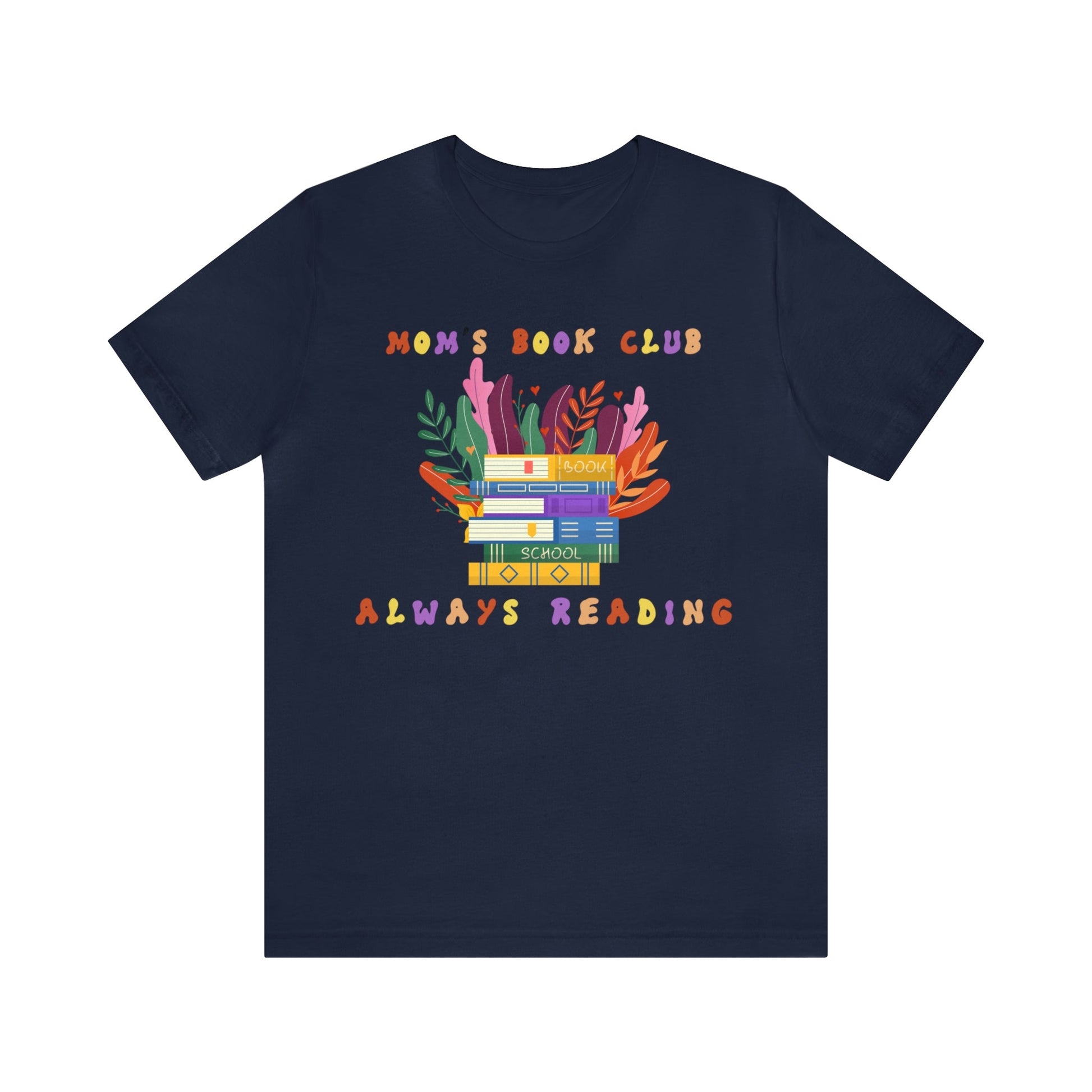 Mom's Book Club T-shirt-T-Shirt-Navy-S-mysticalcherry