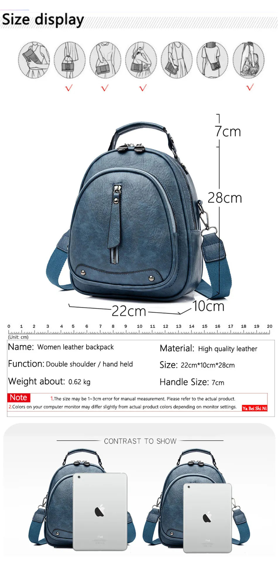 Multifunction Mochila MINI Soft Leather Backpack-school Backpack set-mysticalcherry