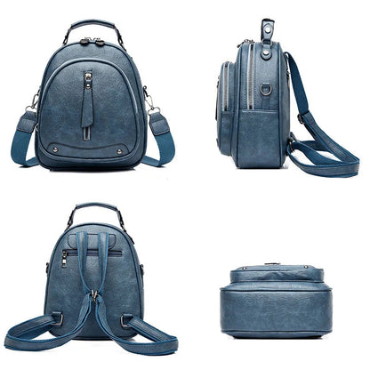 Multifunction Mochila MINI Soft Leather Backpack-school Backpack set-mysticalcherry