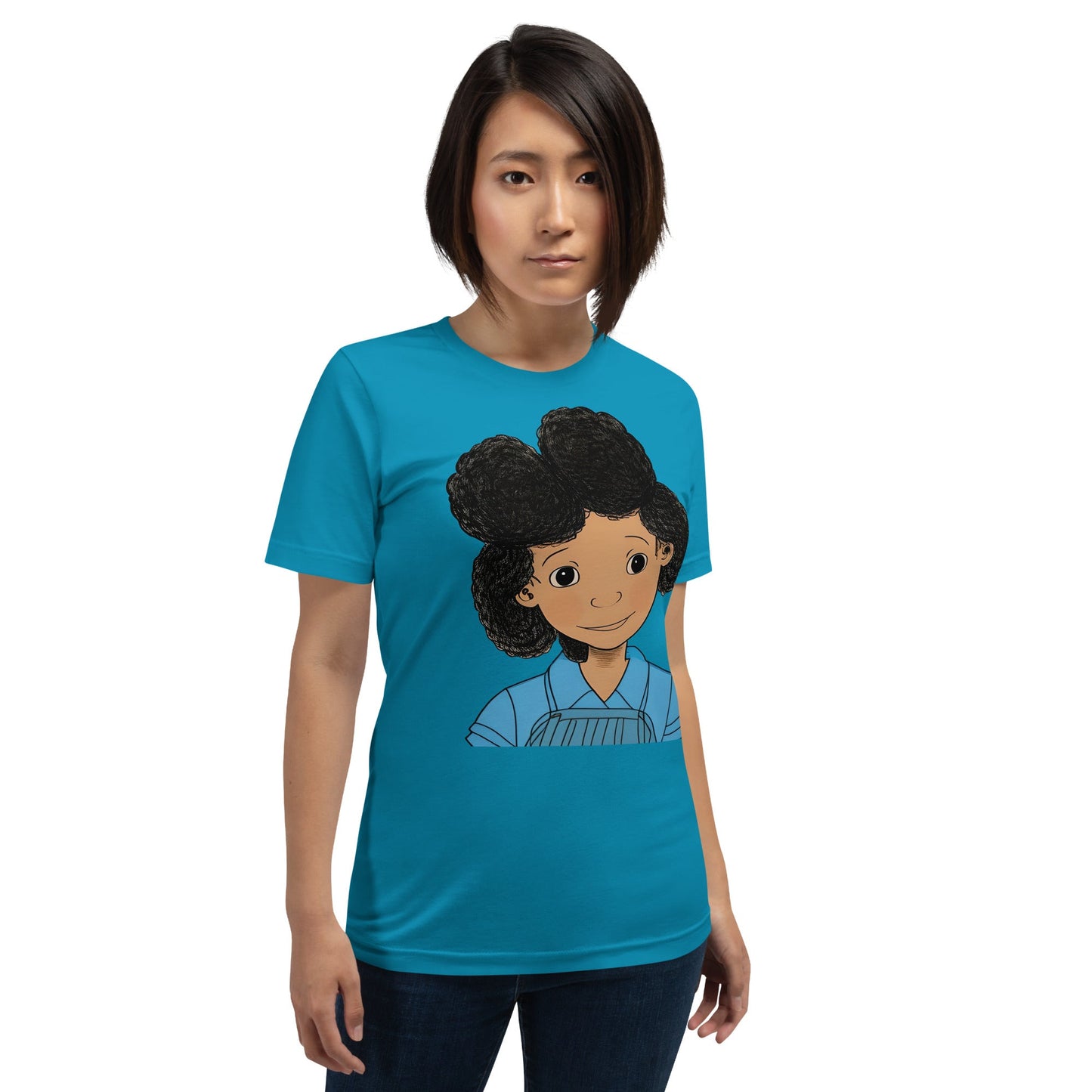 My Blue Girl Art T-shirt-Wearable art t-shirt-mysticalcherry