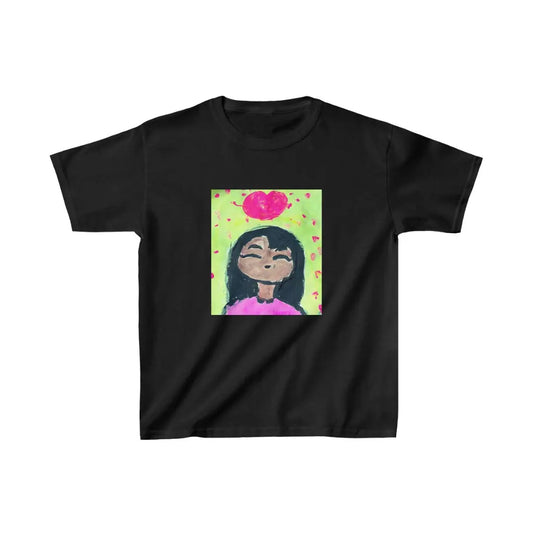 My Friend Kids Heavy Cotton™ T-Shirt-Kids clothes-Black-XS-mysticalcherry