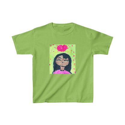 My Friend Kids Heavy Cotton™ T-Shirt-Kids clothes-Lime-XS-mysticalcherry