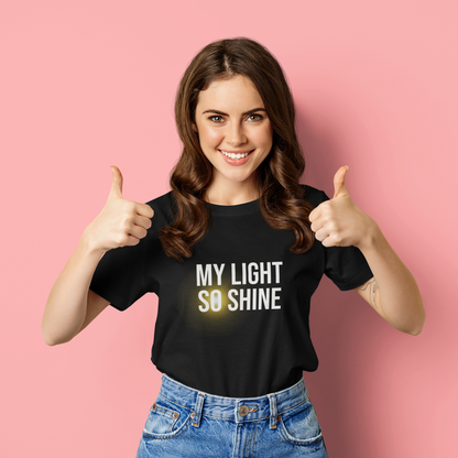 My Light So Shine Graphic T-shirt-T-Shirt-mysticalcherry