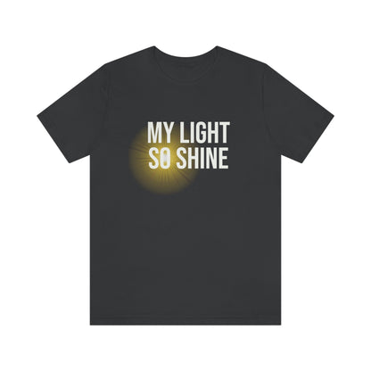 My Light So Shine Graphic T-shirt-T-Shirt-Dark Grey-S-mysticalcherry