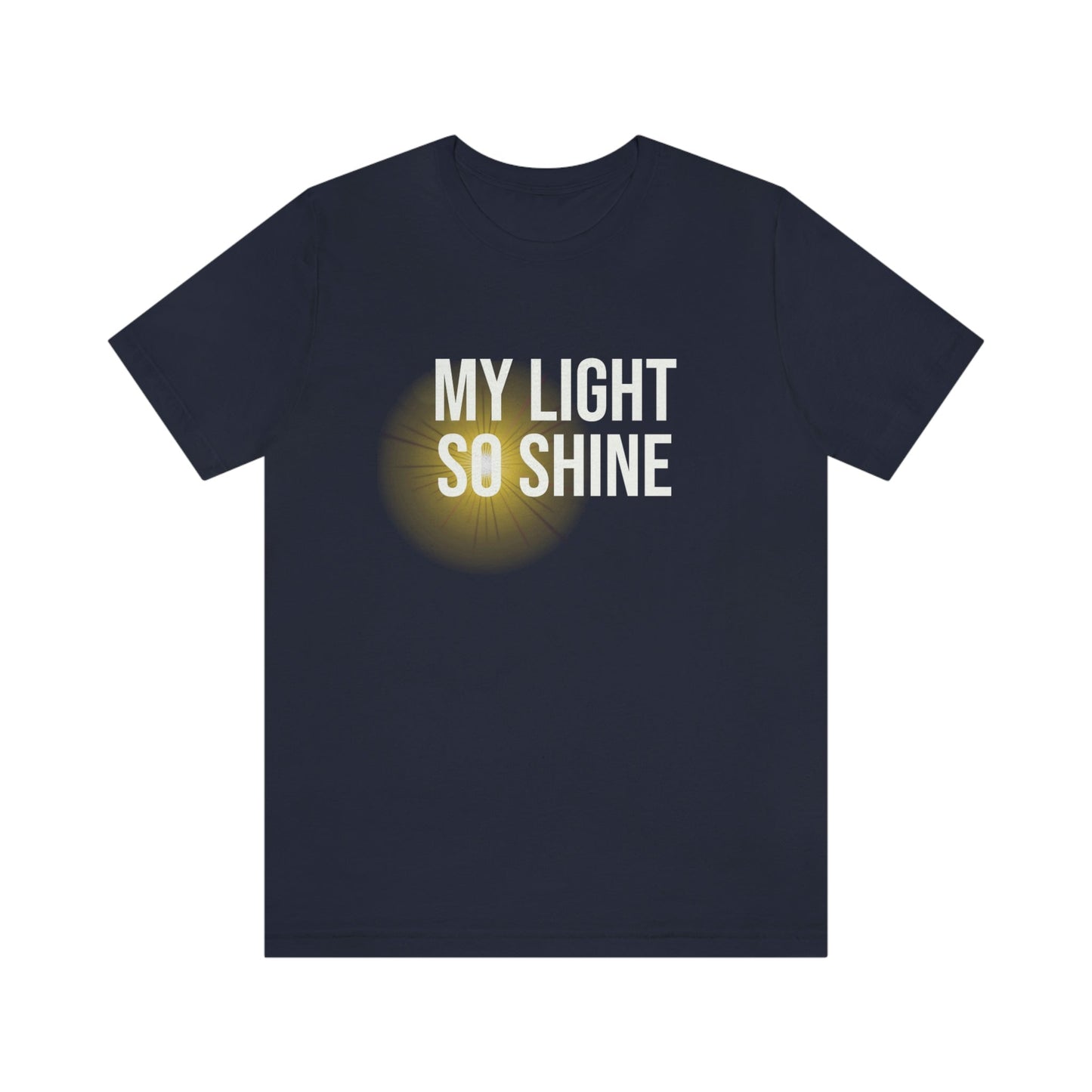 My Light So Shine Graphic T-shirt-T-Shirt-Navy-S-mysticalcherry