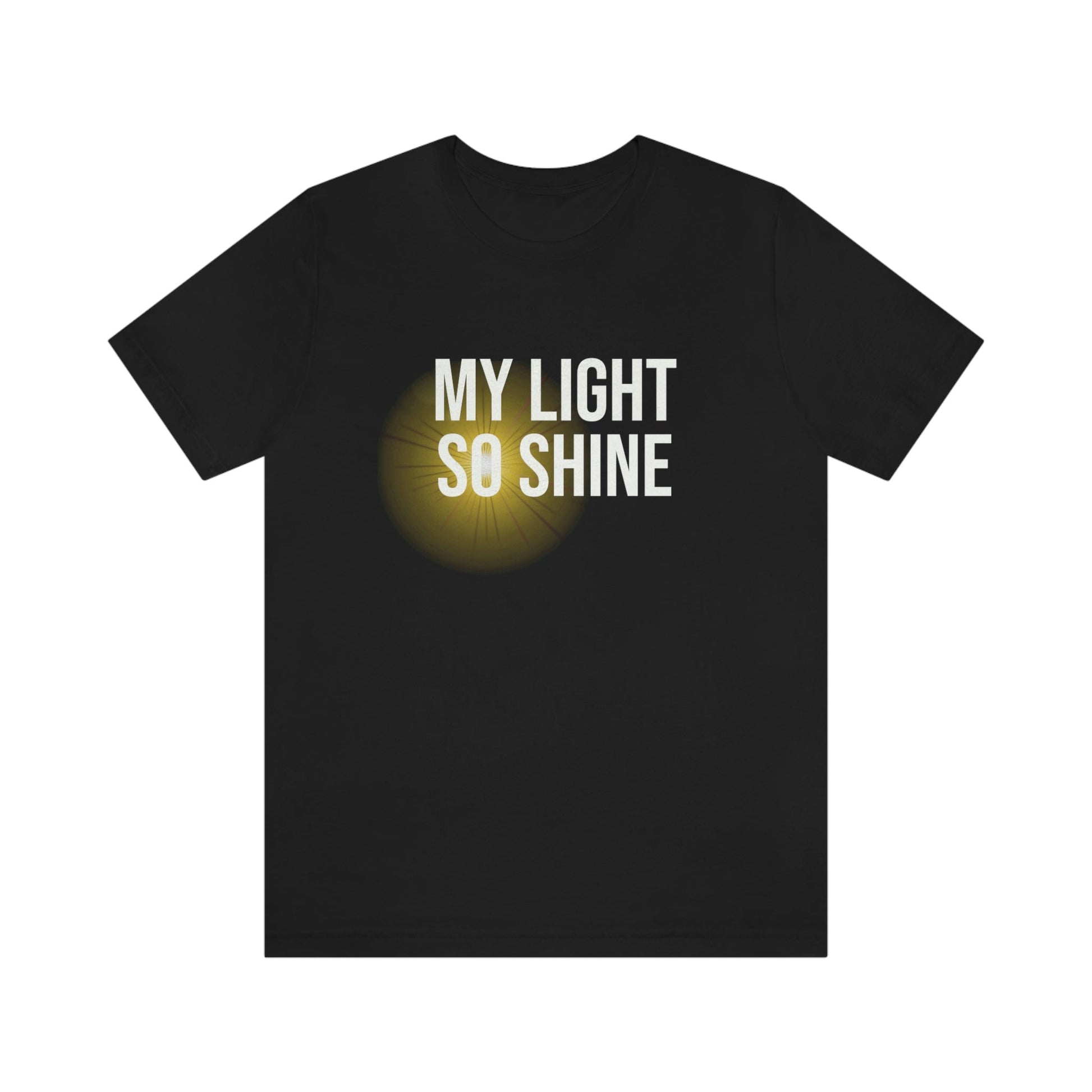 My Light So Shine Graphic T-shirt-T-Shirt-Black-S-mysticalcherry