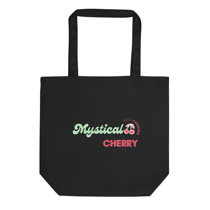 Mystical Cherry Eco Tote Bag-Black-mysticalcherry