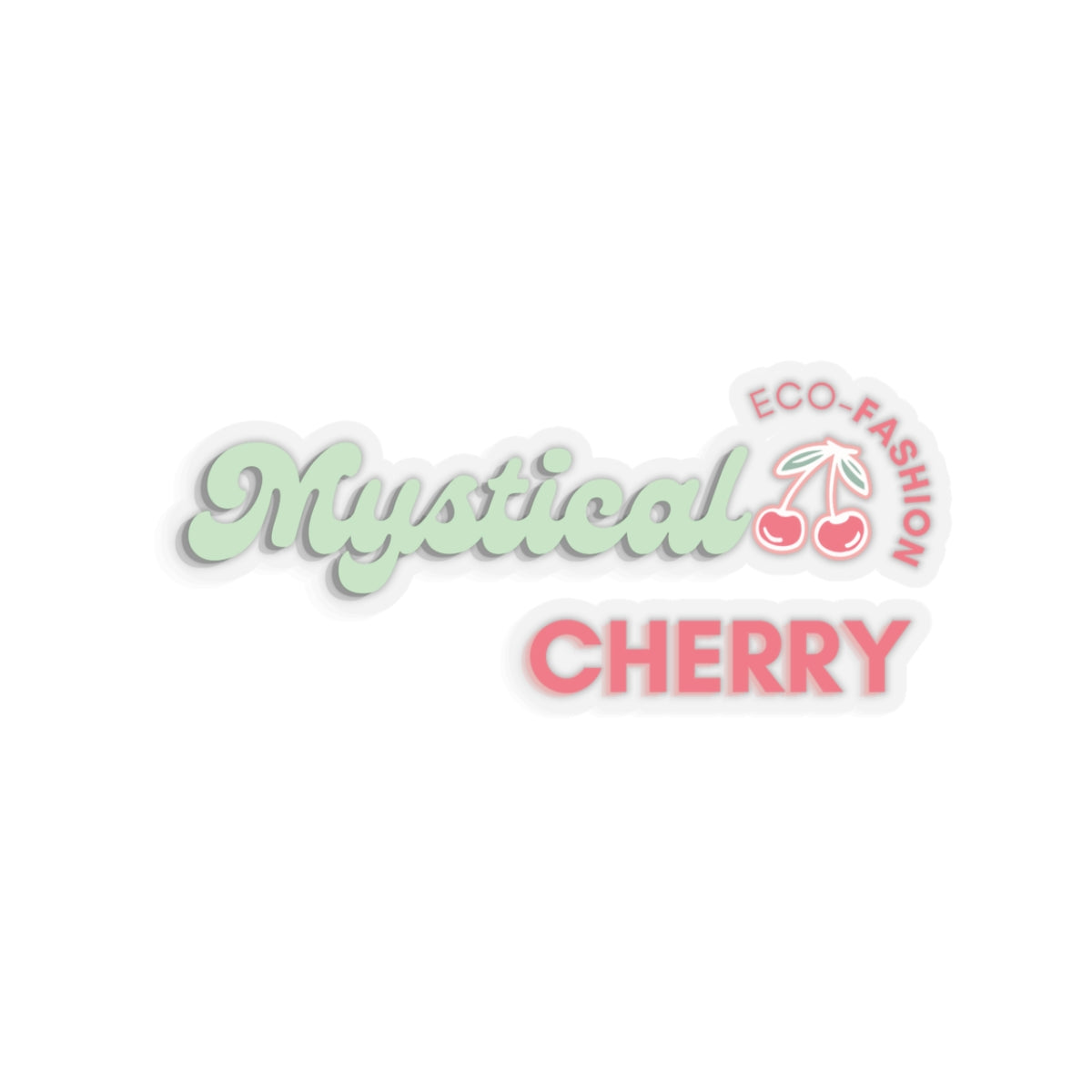 Mystical Cherry Kiss-Cut Stickers-Paper products-3" × 3"-Transparent-mysticalcherry