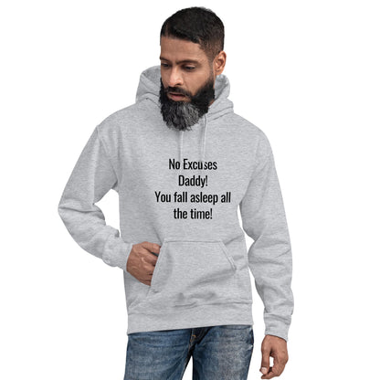 NO EXCUSES DADDY HOODIEE-Hoodie-mysticalcherry