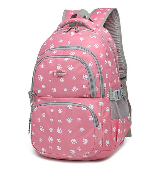 Paw Print Backpack-school Backpacks-mysticalcherry