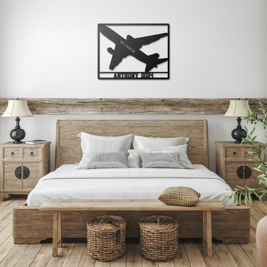 Personalized Blessed Pilot Gift Metal Wall Decor teelaunch