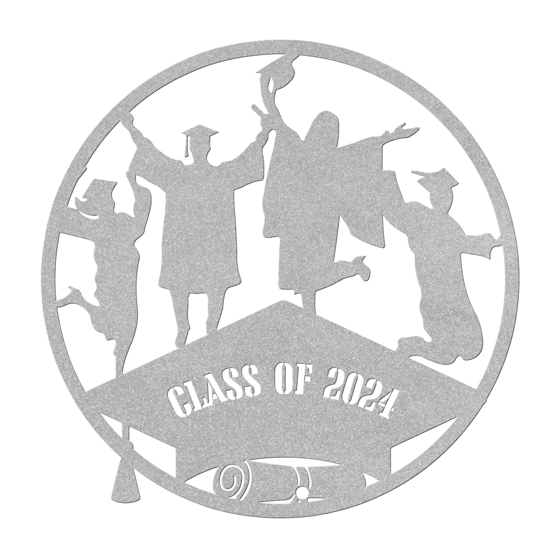 Personalized Happy Graduation 2024 Metal Wall Art Decor-Wall Art-mysticalcherry