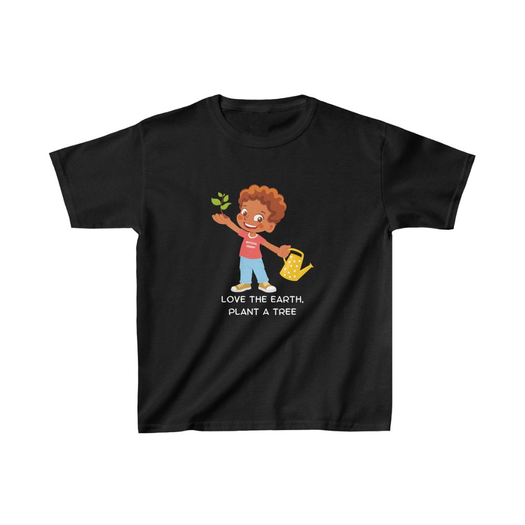 Plant A Tree Boy Cotton™ Tee-Kids clothes-XS-Black-mysticalcherry