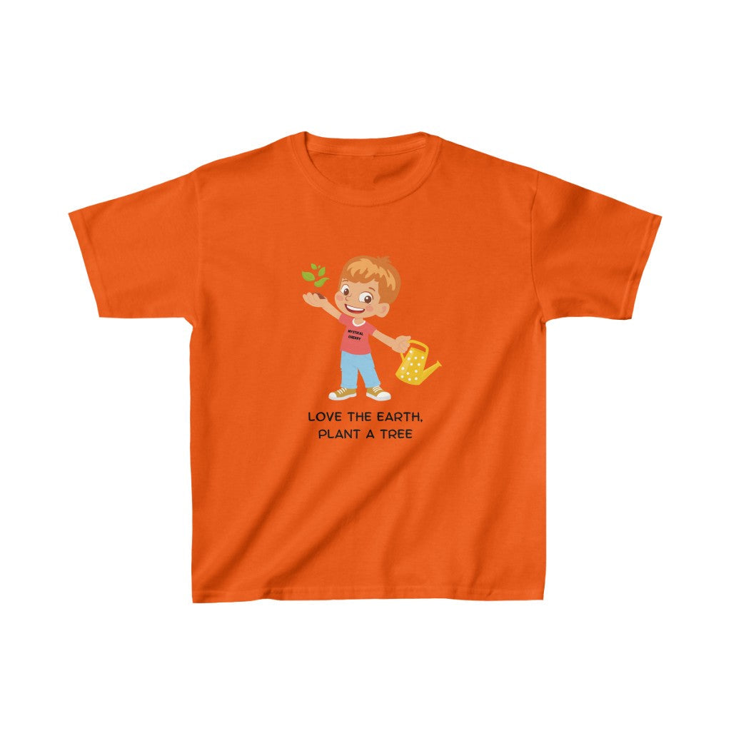 Plant A Tree Boy Cotton™ Tee-Kids clothes-XS-Orange-mysticalcherry