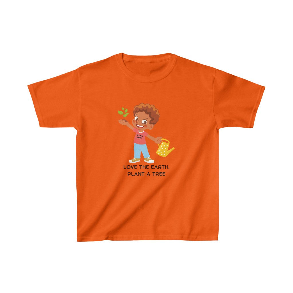 Plant A Tree Boy Cotton™ Tee-Kids clothes-XS-Orange-mysticalcherry