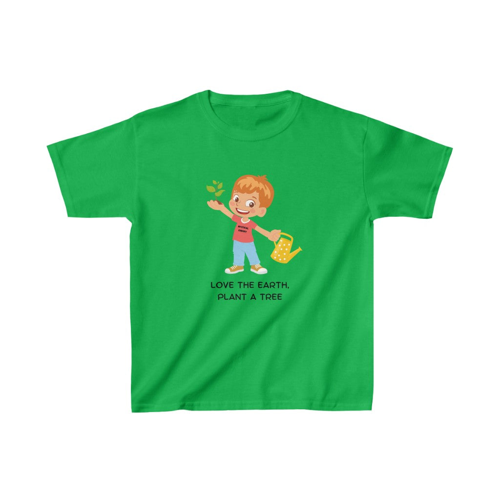 Plant A Tree Boy Cotton™ Tee-Kids clothes-XS-Irish Green-mysticalcherry