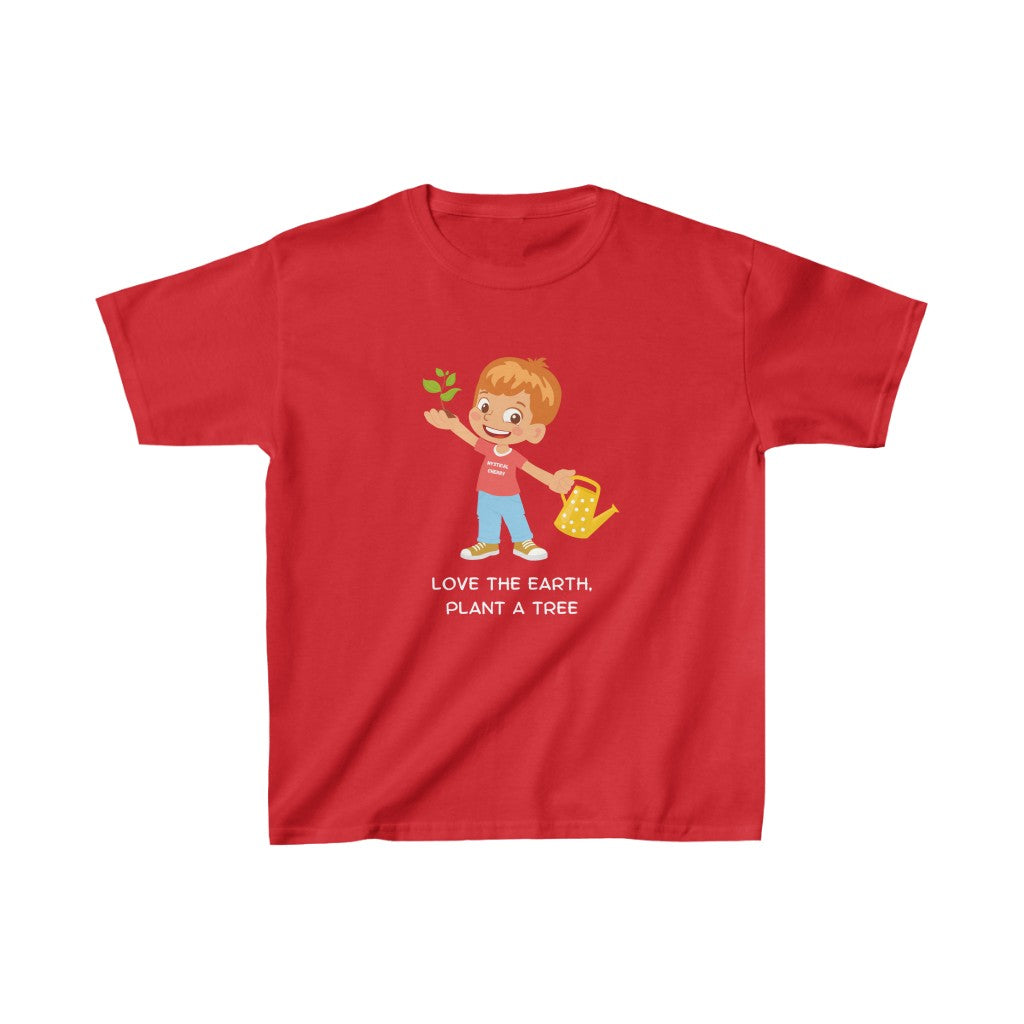 Plant A Tree Boy Cotton™ Tee-Kids clothes-XS-Red-mysticalcherry