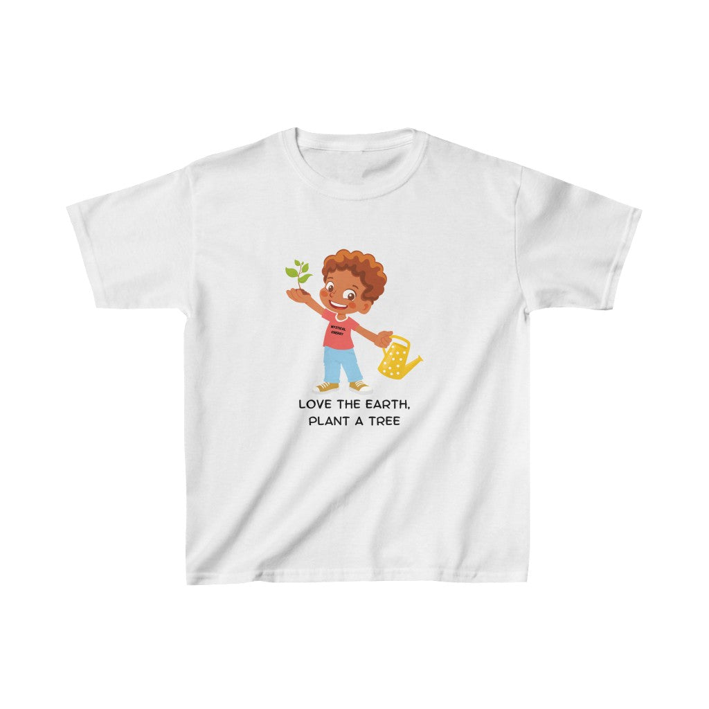Plant A Tree Boy Cotton™ Tee-Kids clothes-XS-White-mysticalcherry