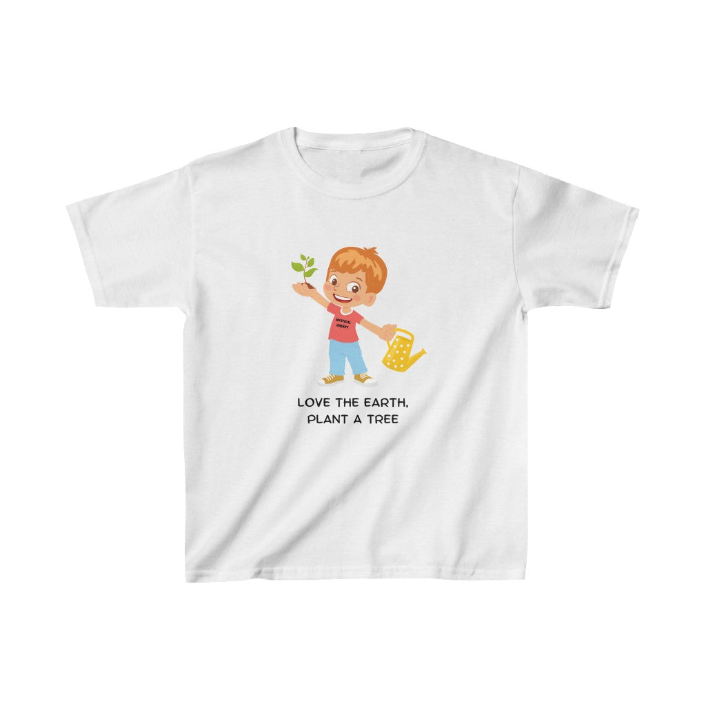 Plant A Tree Boy Cotton™ Tee-Kids clothes-XS-White-mysticalcherry