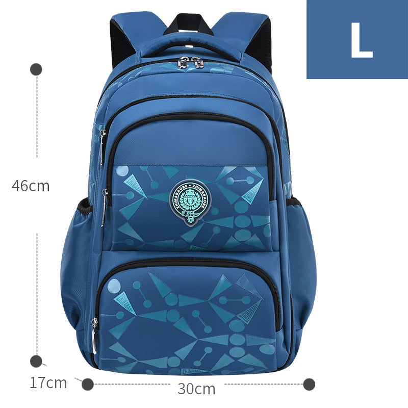 Primary School Backpacks-backpack-L sky blue-mysticalcherry