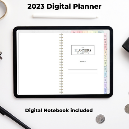 Rainbow Digital Planner-digital planner-Rainbow Classic Digital Planner 2023-mysticalcherry