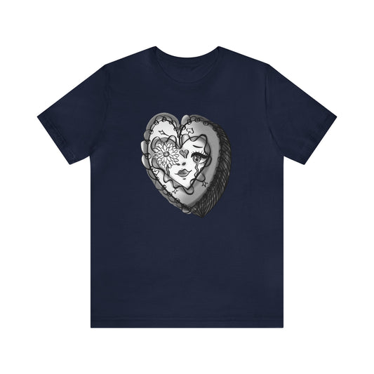 Reminiscent ♥️ Jersey Tee-T-Shirt-Navy-S-mysticalcherry