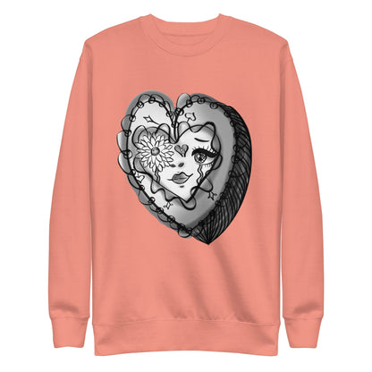 Reminiscent ♥️ Premium Crewneck Sweatshirt-clothes- sweater-Dusty Rose-S-mysticalcherry