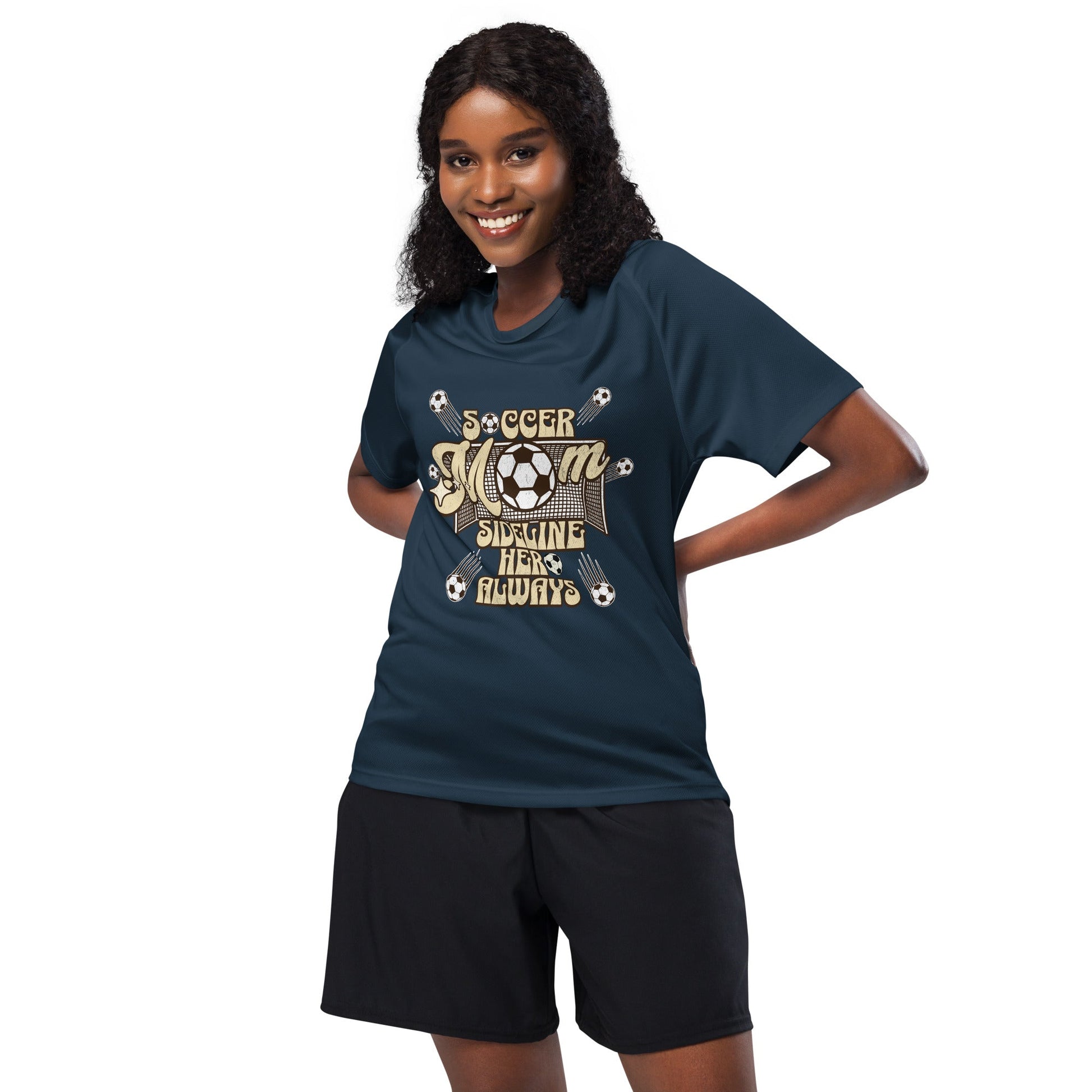 Soccer MOM Sideline Hero Always Sports Jersey-sweatshirt-French Navy-S-mysticalcherry