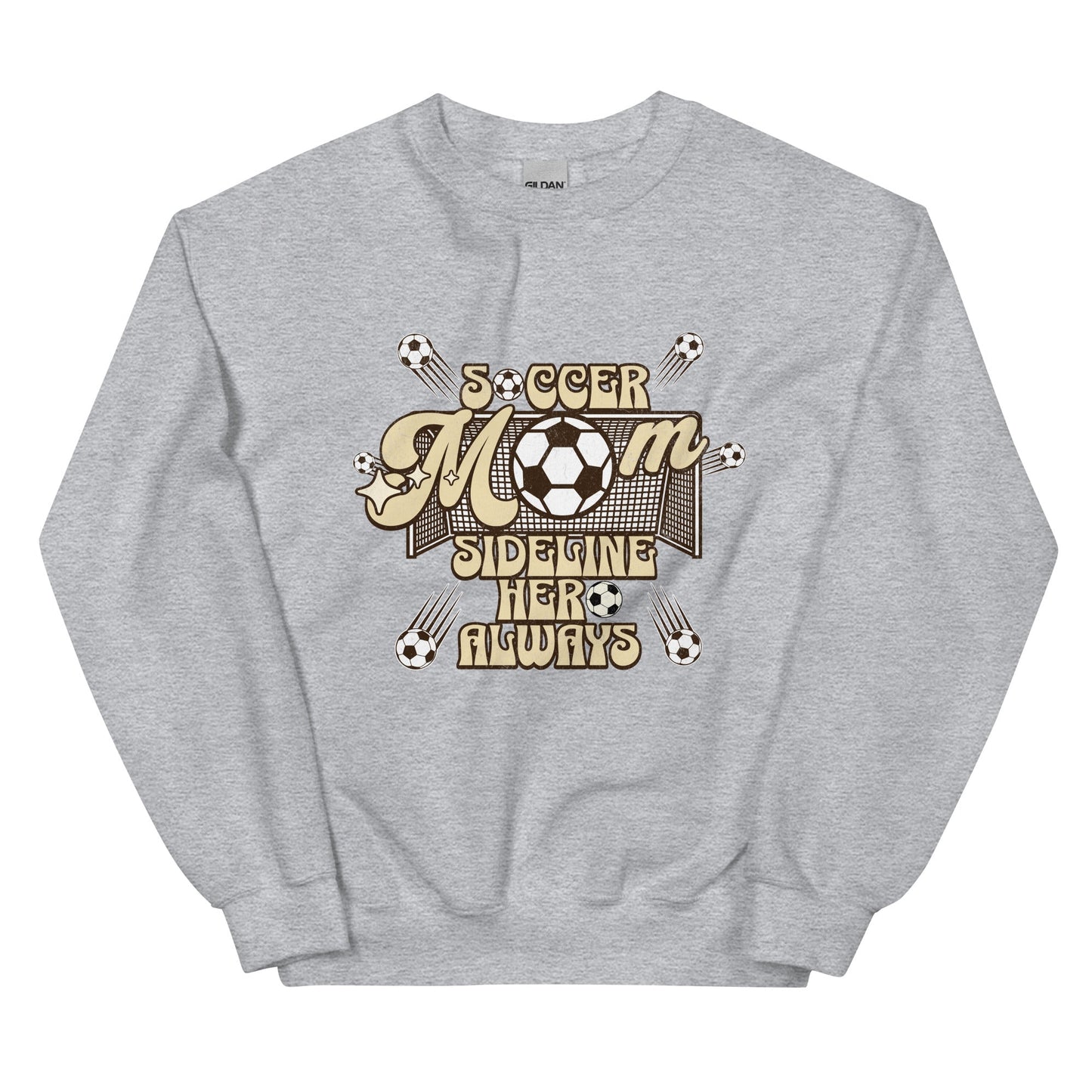 Soccer MOM Sideline Hero Always Sweatshirt-sweatshirt-Sport Grey-S-mysticalcherry