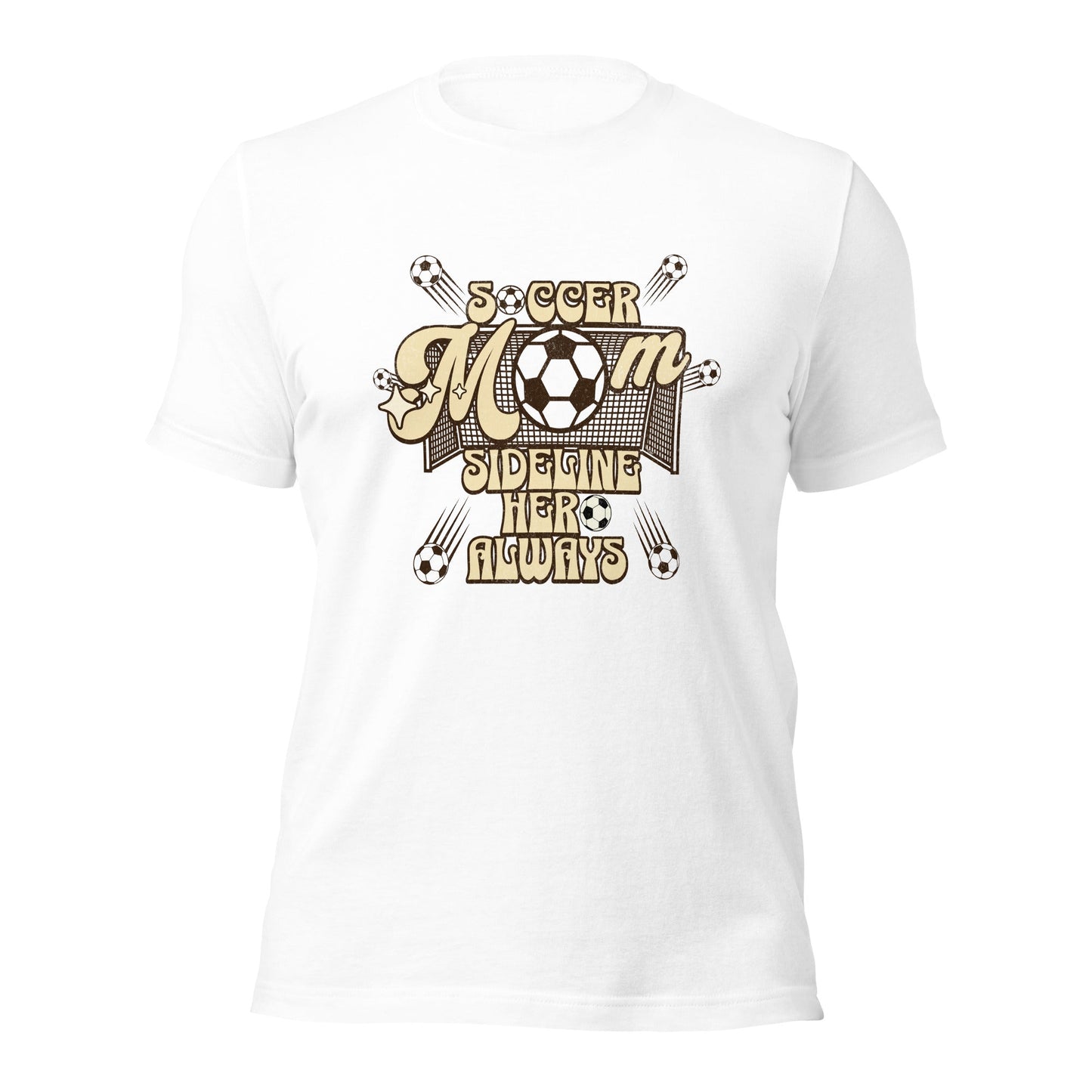 Soccer MOM Sideline Hero Always T-shirt-White-S-mysticalcherry