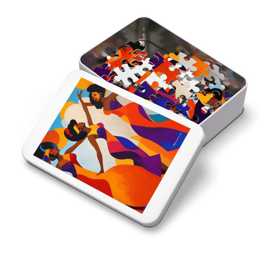 Soulful Dance In Color Jigsaw Puzzle With Gift Box-Puzzle-9.6" × 8" (110 pcs)-mysticalcherry