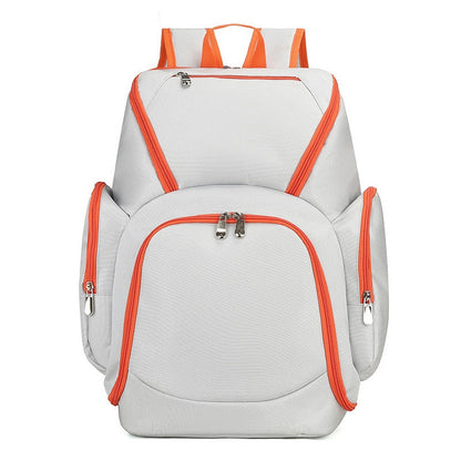Sports Ball Carrier Backpack-backpack-White-imported-mysticalcherry