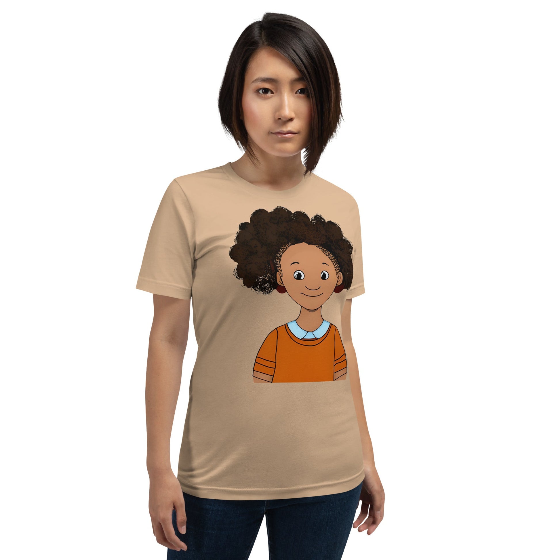 Synetta A 6yr Old Happy Girl Art T-shirt-Wearable art t-shirt-mysticalcherry